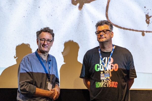 Sebastian Gruben (Bruder von Tobias Gruben), Oliver Schwabe (Regisseur)  (© Pavel Broz)