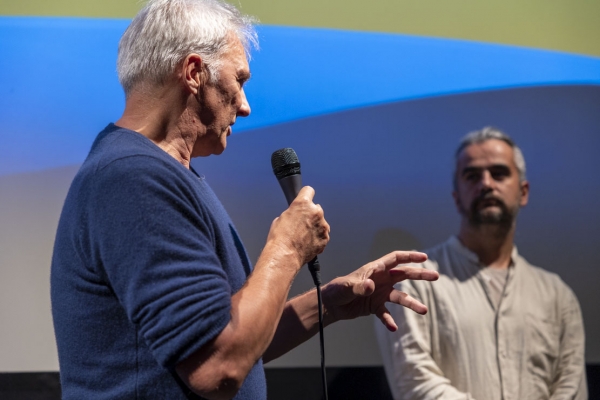 Festivalleiter Matthias Helwig, Mehmet Bahadir Er (Produktion) (© Pavel Broz)