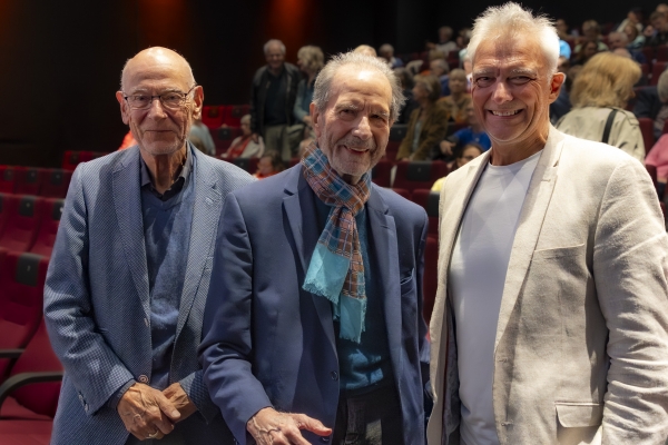 Gert Heidenreich (Drehbuch), Edgar Reitz (Regie: LEIBNIZ), Matthias Helwig (© Jörg Reuther)