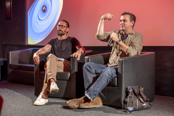 Dr. Alexander Gutzmer (Bund Deutscher Architekten), Christian Petzold (Regisseur WOLFSBURG und Ehrengast)  (© Pavel Broz)