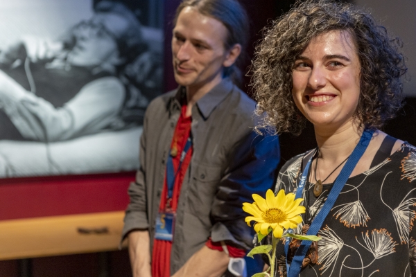 Sounddesigner Luis Schöffend, Regisseurin Irina Rubina (© Pavel Broz)